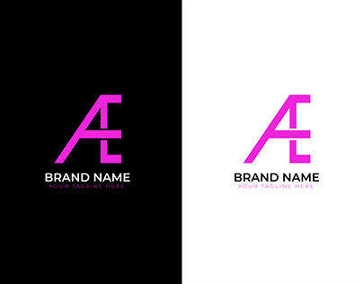 Minimal AE Modern Letter logo, Branding logo, Logos,