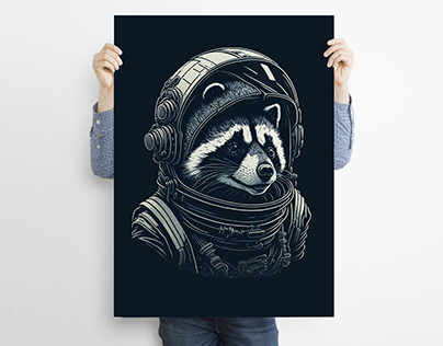 Raccoon Astronaut