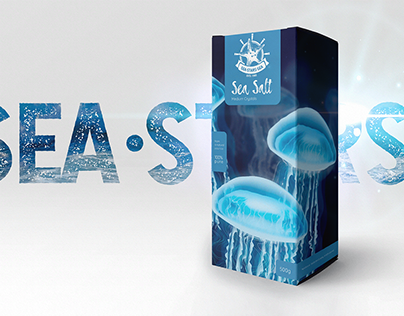 Sea Salt Packaging Design for Sea-Stars-Sea