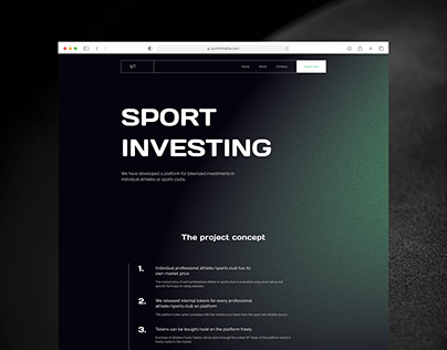 Crypto investing landing page