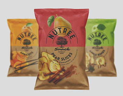 sustainable packaging snack dried fruits concept