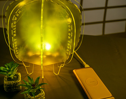 Jellyfish inspired table lamp product design