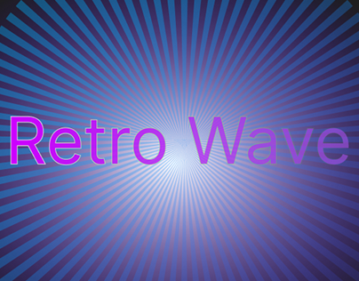 Retro wave style