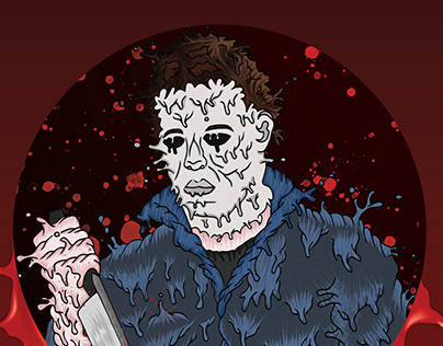 illustration - Printed in Blood - Halloween