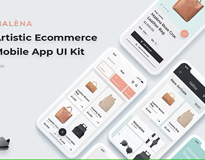 Artistic E-commerce Mobile Application UI UX Design