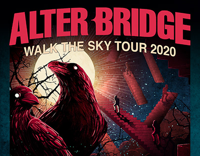 Poster Art. Alter Bridge - Walk The Sky Tour 2020