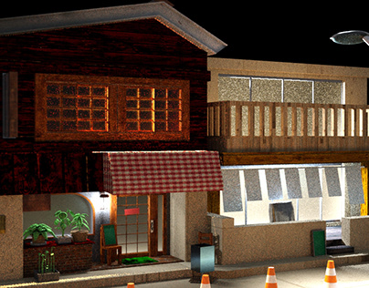 Cafe Leblanc made in 3DS Max