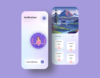 Meditation App design