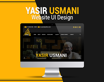 Yasir Usmani Website UI Design