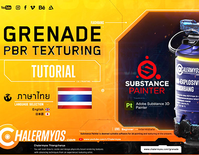 3D Grenade´s PBR Texture Painting