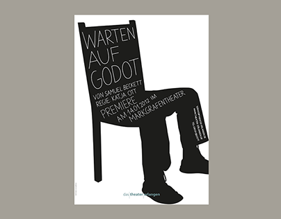 Theater Erlangen – Warten auf Godot (Poster)