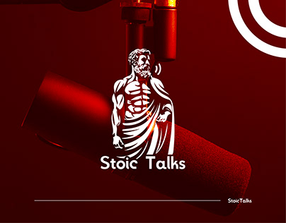Podcast logo and brand identity design | stoic Podcast