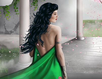 Digital Artwork: Emerald Princess