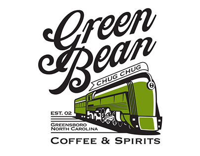 The Green Bean Coffee Shop Branding
