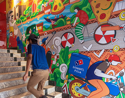 Murals for Domino's Pizza