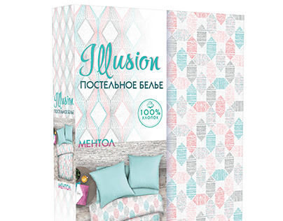 "illusion" design pack bed linen