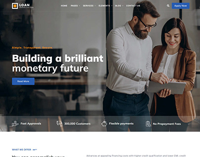 Loan - Banking and Loan Responsive HTML Template