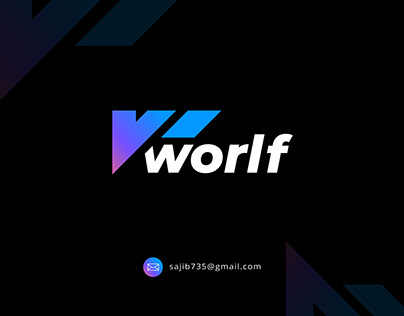 Worlf | Startups | Crypto | Blockchain logo design