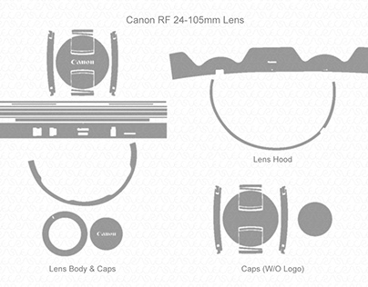 Canon RF 24-105mm f/4 L IS USM Lens 2018 Skin Vector Te