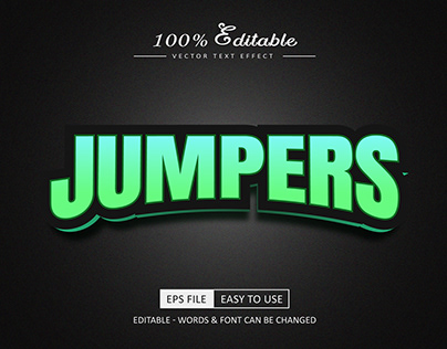Jumpers text effect style