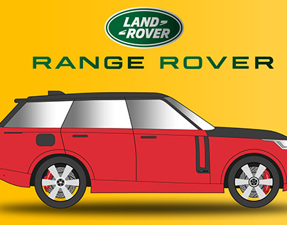 Land Rover Range Rover Made in Adobe Illustrator