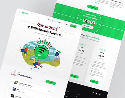⚽ Spotify FIFA World Cup Qatar 2022 Landing Page