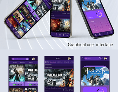 Graphical user interface. GUI Mobile Application