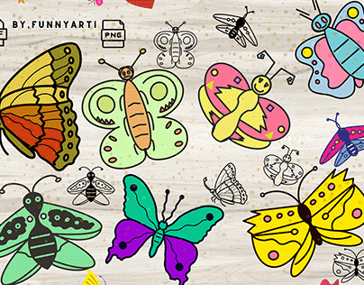 Project thumbnail - Butterfly Clipart
