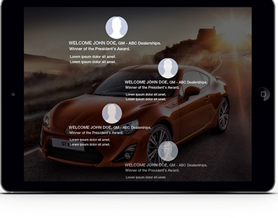 Toyota dealership iBeacon concept app design