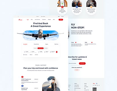 AirIndia Home page Redesign