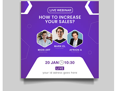 free vector webinar for online business conference