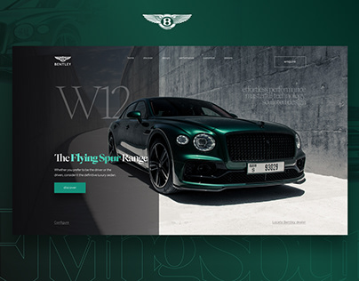 Bentley Flying Spur - Website Concept