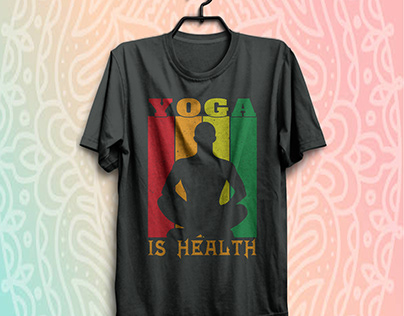 yoga t-shirt design