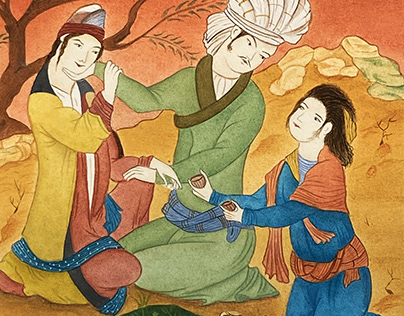 untitled Persian miniature painting