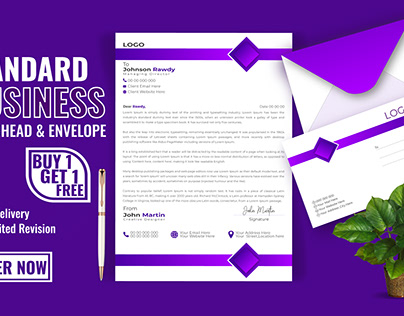 businesss Letterhead & envelope Design