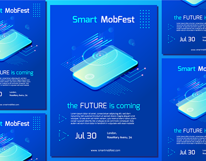 Flyer For Smart Mobile Festival.