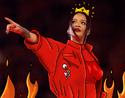 Ilustração | Rihanna Super Bowl