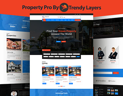 Property Website PSD Template