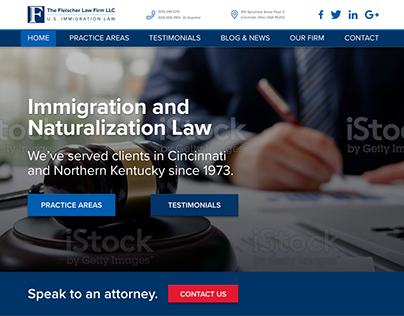 Fleischer Law Firm Website Redesign