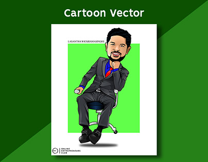 Big Head Cartoon Vector Art