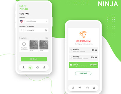 FAX NINJA-Mobile App Design