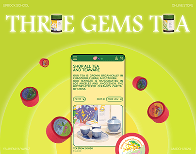 Three Gems Tea/ E-Commerce