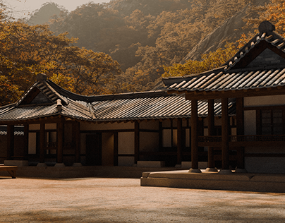 Traditional Korean House Model Study | Blender