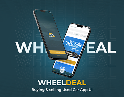 Buying Selling used car App UI concept WheelDeal