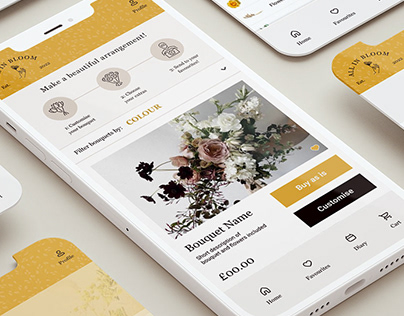 High-Fidelity Prototype for a Bouquet Preview App