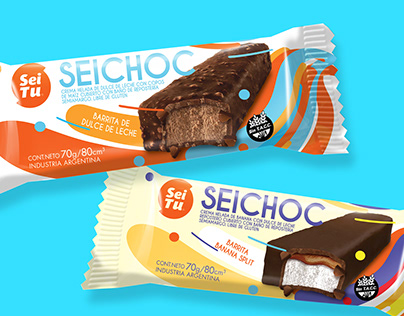Barritas heladas SeiChoc - Diseño de packaging