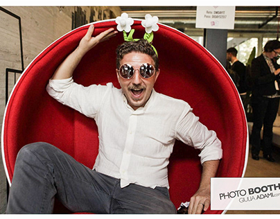 Photo Booth with Giulio Gaudiano at #Mashable