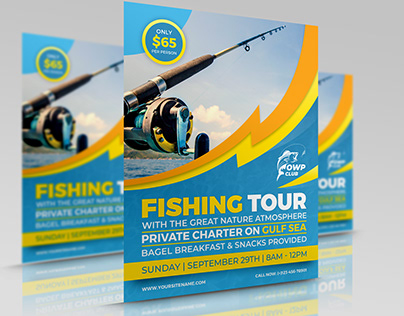 Fishing Flyer Template