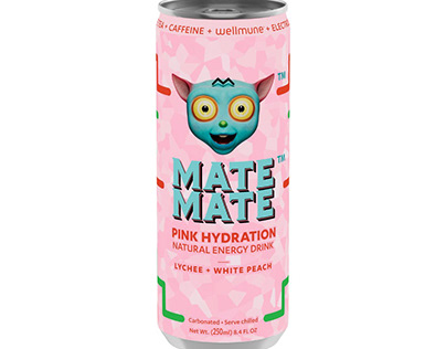 MATE MATE Pink Hydration Natural Energy Drink