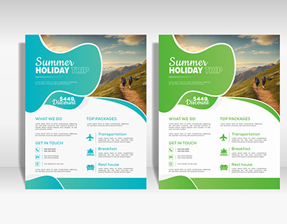 Professional creative flyer design for Travel agency